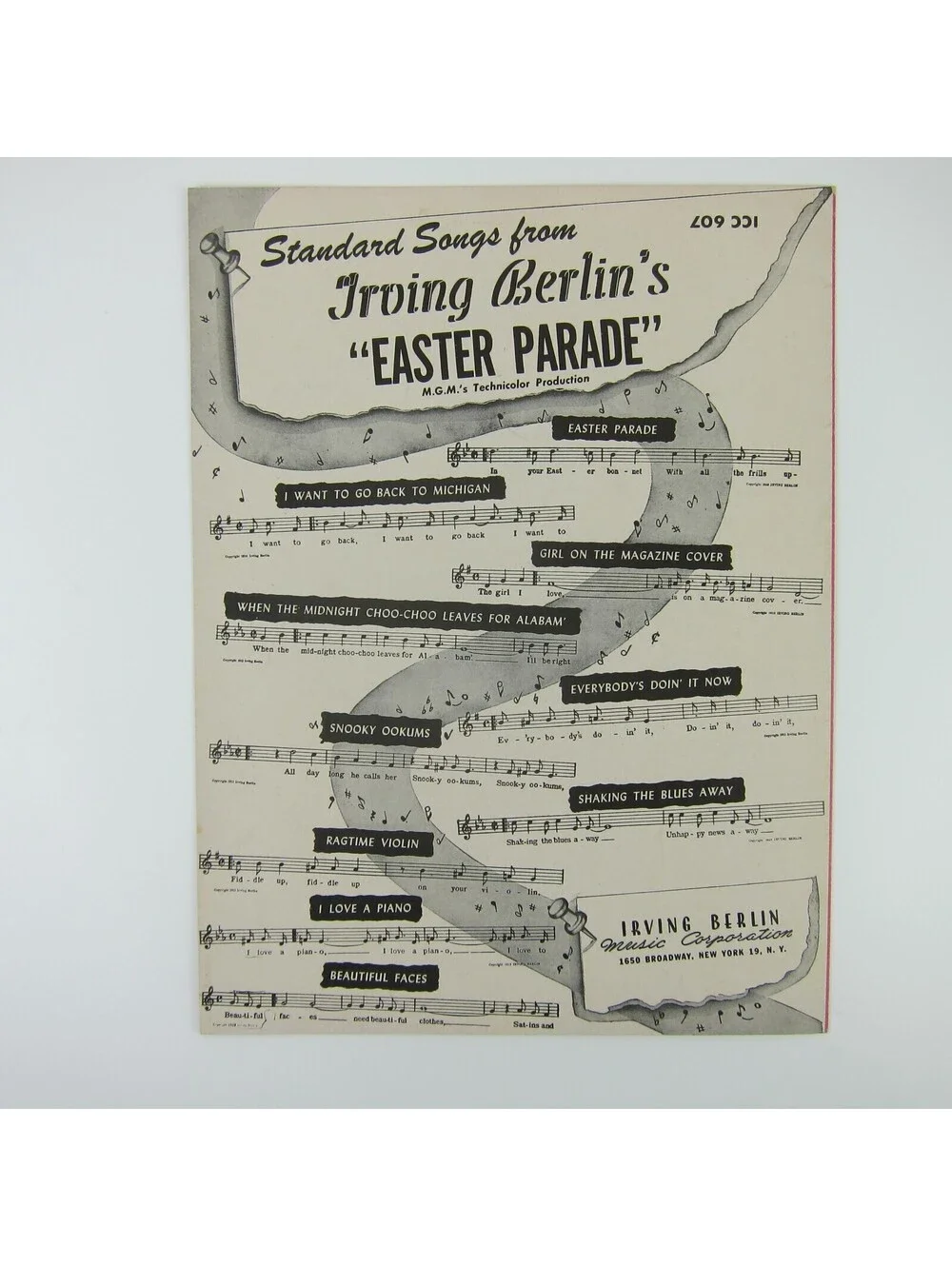 Sheet Music It Only Happens When I Dance With You Judy Garland Fred Astaire 1947